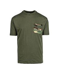 Fostex T-shirt camo pocket groen