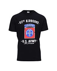 Fostex T-shirt US ARMY 82nd Airborne zwart