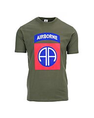 Fostex T-shirt 82nd Airborne Big Logo groen