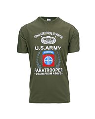 Fostex T-shirt US Army Paratrooper 82nd groen