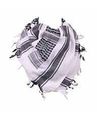 Arafat PLO sjaal zwart/wit 