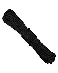 Bundel nylon touw 7mm/15mtr zwart