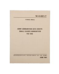 Boek Army amunition data small caliber 06/1981