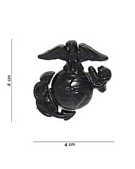 Embleem metaal USMC zwart pin