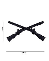Embleem metaal Infantry rifles black pin