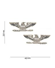 Embleem metaal Colonel rank eagles pin