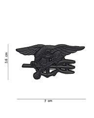 Embleem metaal US navy seals zwart pin