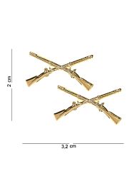 Embleem metaal Infantry rifles set pin