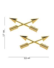 Embleem metaal Crossed arrows pin