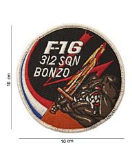 Embleem stof F-16 312 SQN bonzo