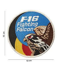 Embleem stof F-16 Fighting falcon vlag