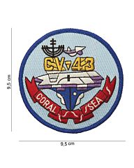 Embleem stof CV-43 coral sea