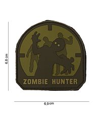 Embleem 3D PVC Zombie Hunter Arid