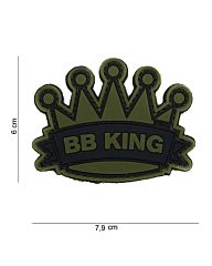 Embleem 3D PVC BB king groen