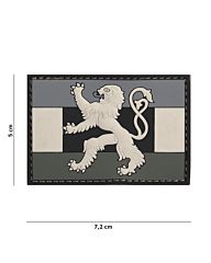 Embleem 3D PVC Benelux vlag grijs