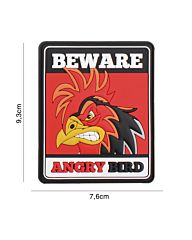 Embleem 3D PVC Beware Angry Bird