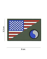 Embleem 3D PVC 29th Infantry halve vlag
