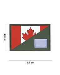 Embleem 3D PVC Canada halve vlag