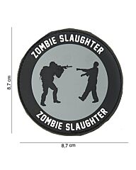 Embleem 3D PVC Zombie Slaughter Club zwart/grijs