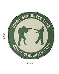 Embleem 3D PVC Zombie Slaughter Club groen