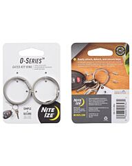 Nite Ize O-Series Sleutelring 2-Pack Zilver