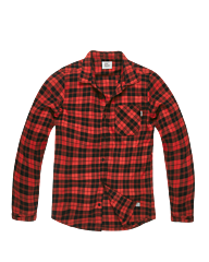 Vintage Industries Riley Flannel Shirt Red Check
