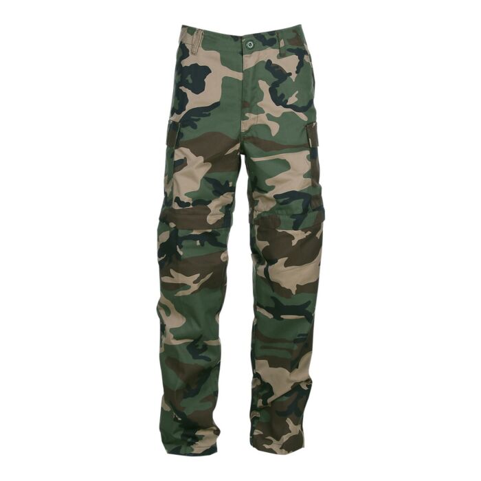 Fostex Afritsbroek woodland camo
