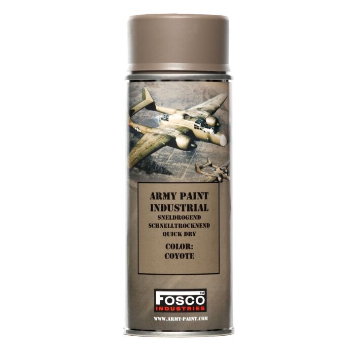 Fosco spuitbus legerverf 400ml Coyote