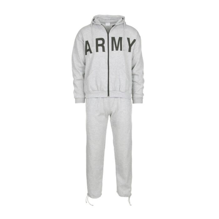Fostex Joggingpak (trainingspak) ARMY grijs melee