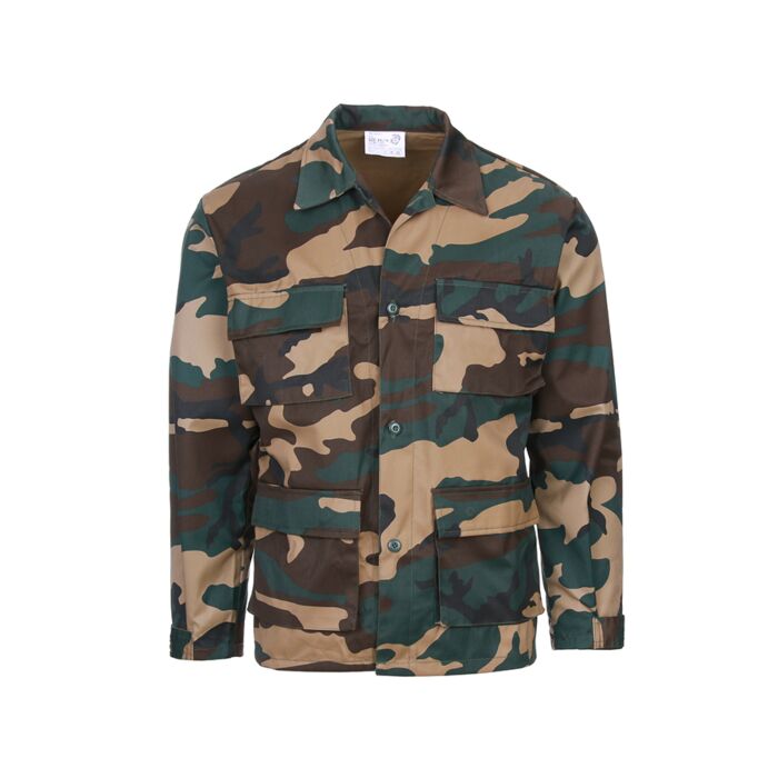 Fostex kinder BDU jas woodland camo