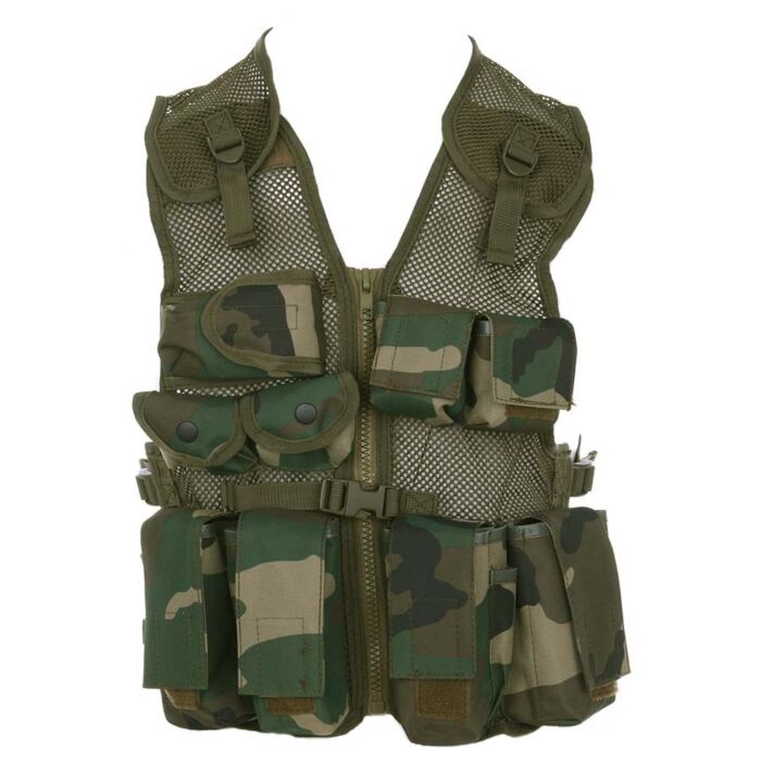 Fostex kinder tactical vest woodland camo