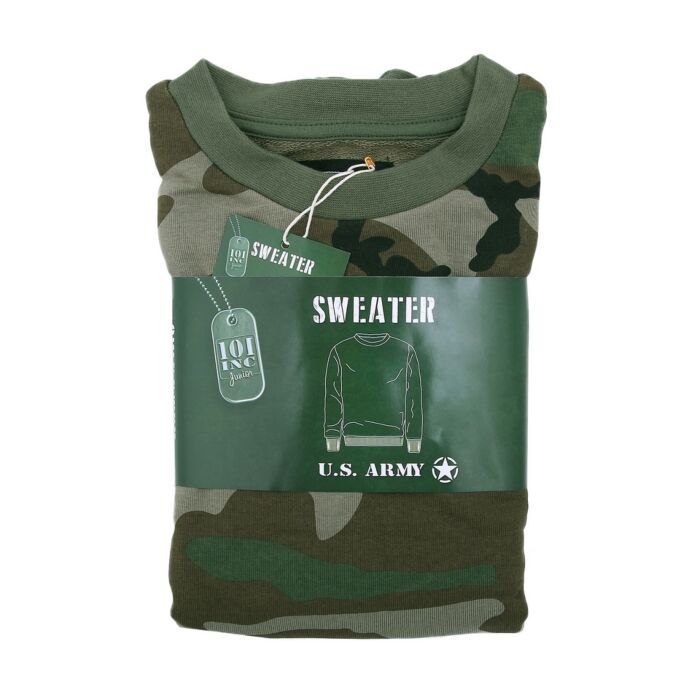101inc Kinder Crewneck Sweater woodland camo