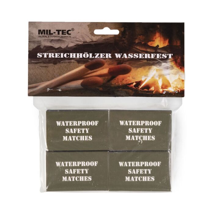 Mil-Tec Watervaste lucifers 4-pack