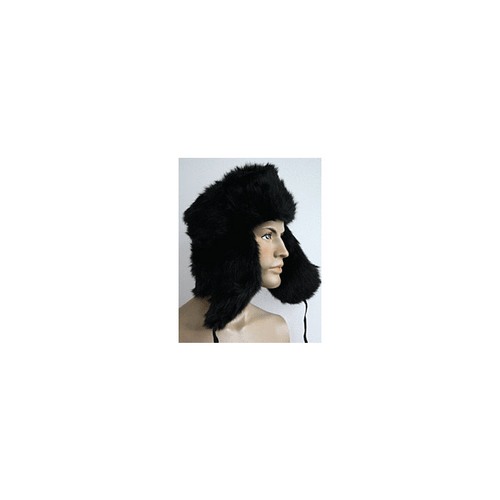 Russische bontmuts polar kunstbont zwart