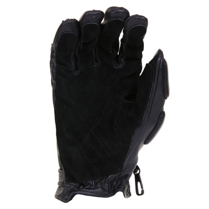 Fostex politie handschoen zwart leder