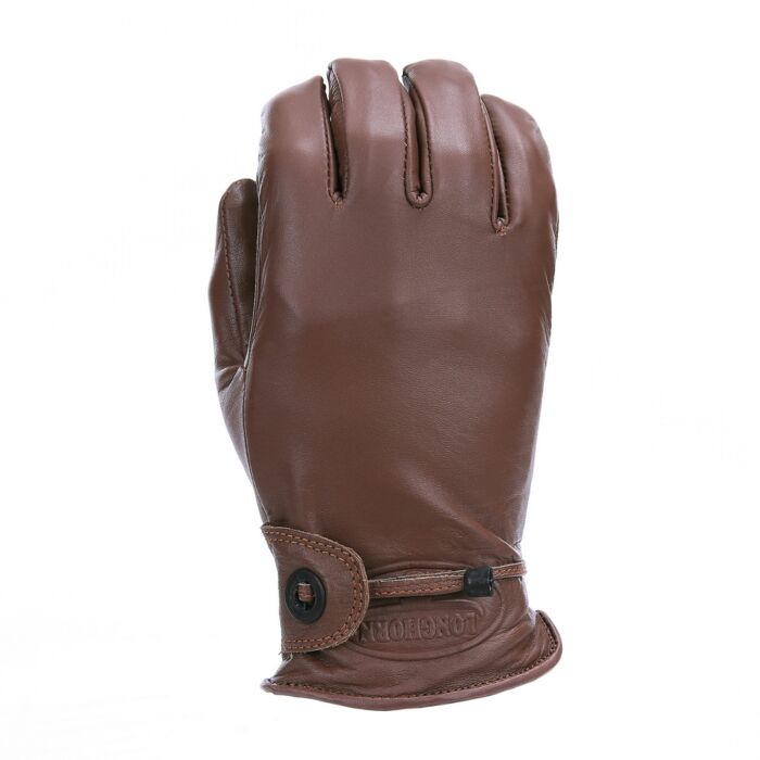 Longhorn leren handschoenen bruin
