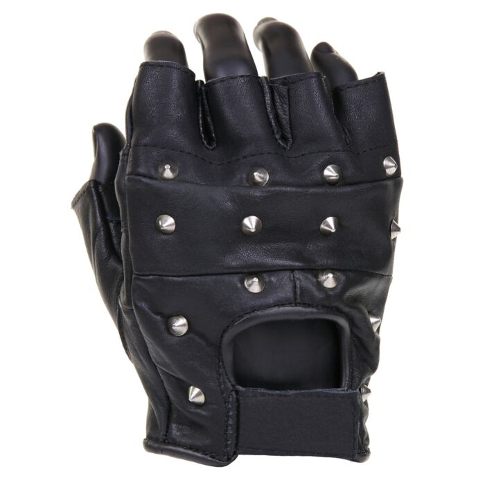 Fostex Polsmof leer met spikes zwart