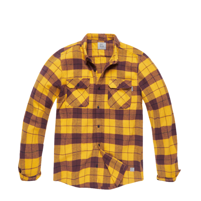 Vintage Industries Sem Flannel Shirt Yellow Check