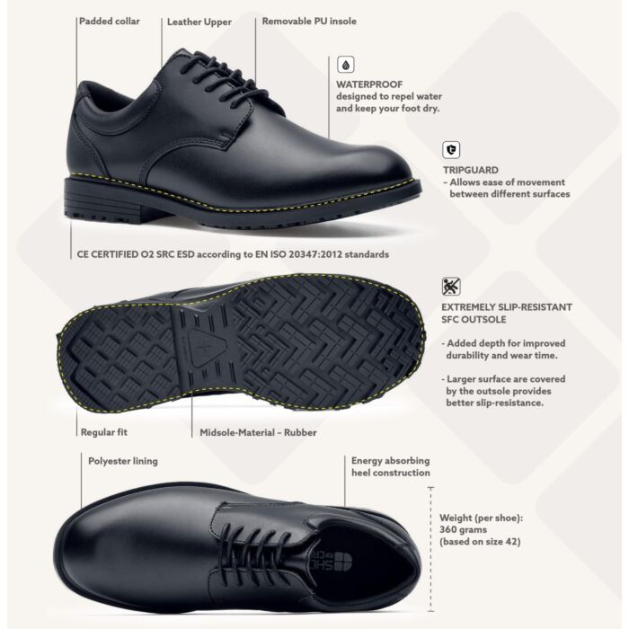 Shoes For Crews Cambridge GL Security Shoes (O2 ESD)