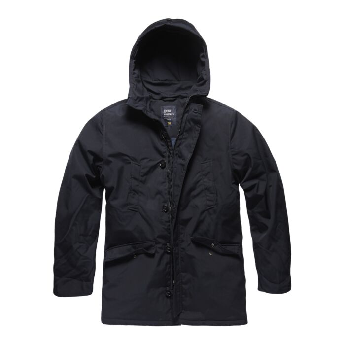 Vintage Industries Archer parka dark navy