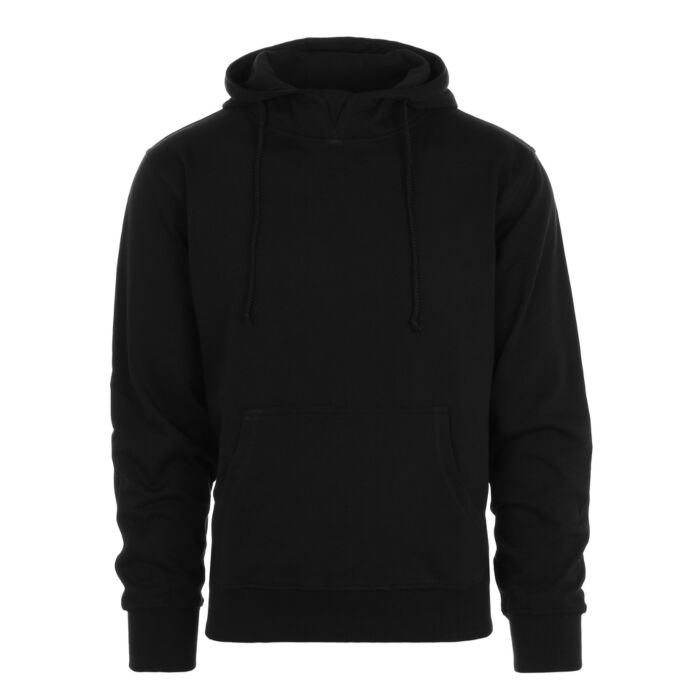Hooded sweater zonder rits zwart