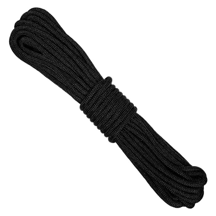 Bundel nylon touw 7mm/15mtr zwart