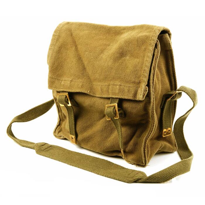 Pukkel tas canvas groen