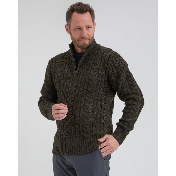 Life-Line Marcel Half-Zip trui Dark Green