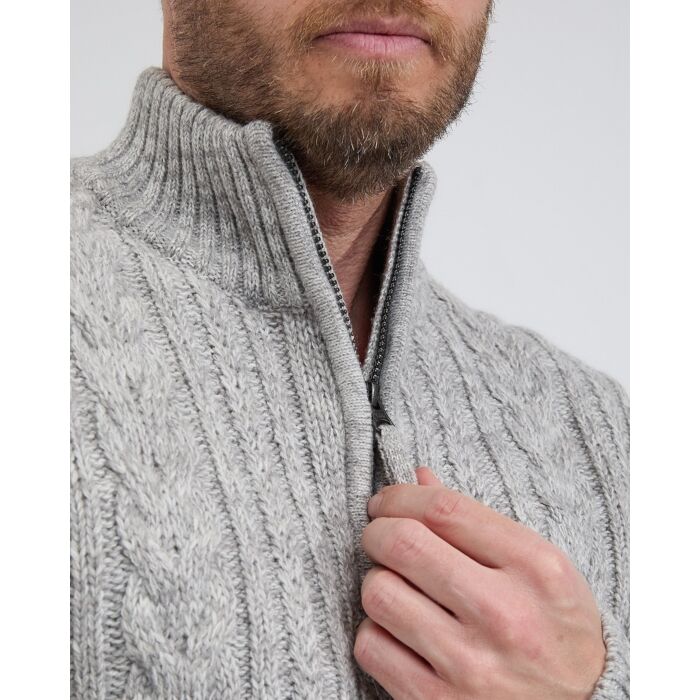 Life-Line Marcel Half-Zip trui Light Grey
