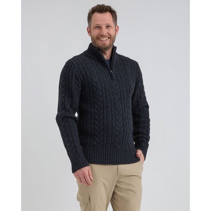 Life-Line Marcel Half-Zip trui Navy