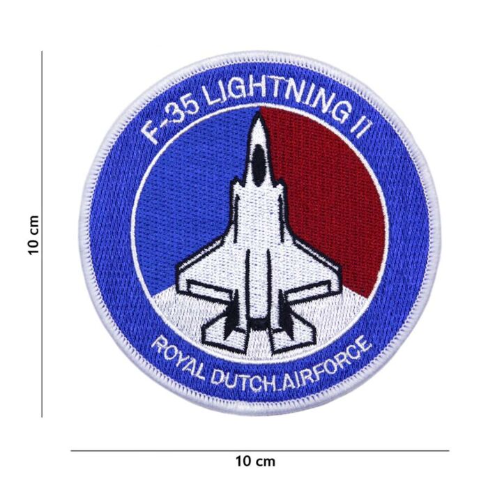 Embleem stof F-35 lightning II royal