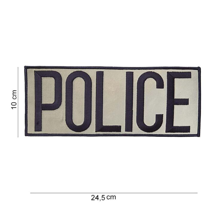 Embleem Police groot stof