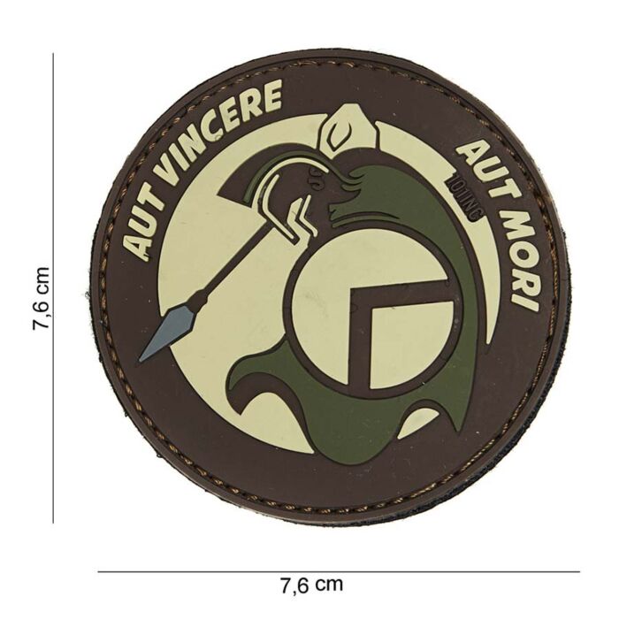 Embleem 101inc 3D PVC Spartan aut bruin