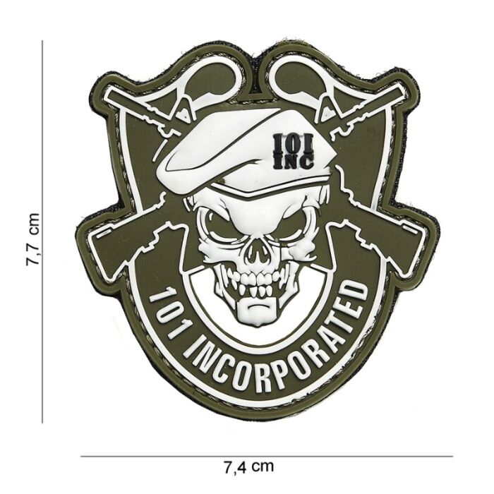 Embleem 3D PVC 101 Incorporated Groen